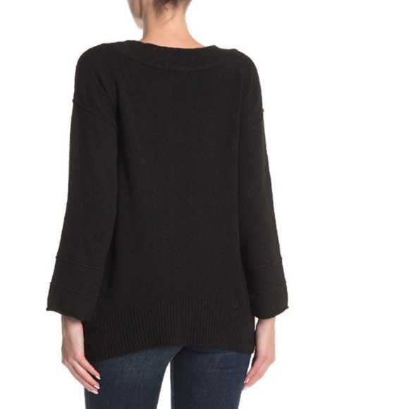 Democracy Side Button Boatneck Sweater - Picture 5 of 6